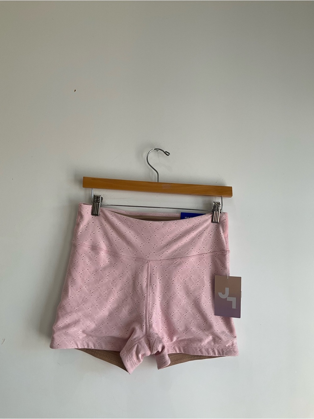 JoyLab Light Pink Eyelet Performance Shorts